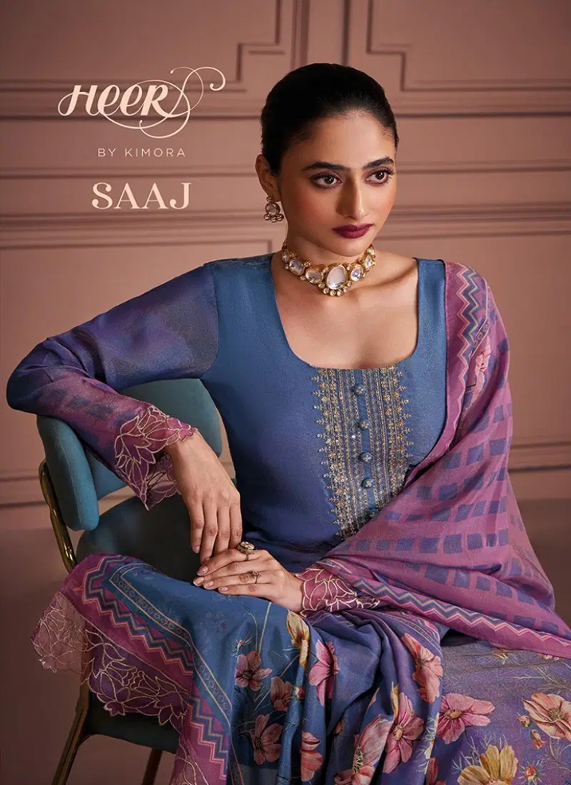 Saaj Vol 202 By Kimora Heer Muslin Salwar Suits Suppliers In India Catalog